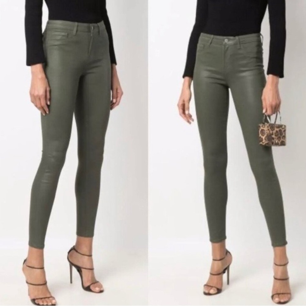 L’AGENCE Margot HR Coated Skinny Jeans